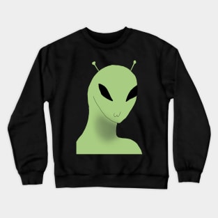 Funny Green Alien Crewneck Sweatshirt